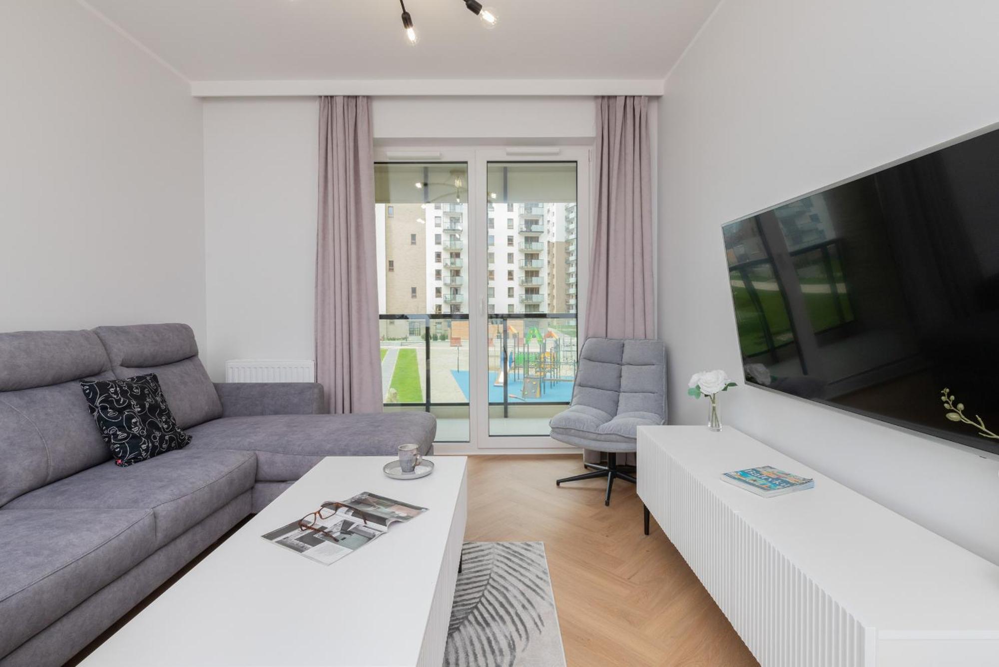 Nowa Letnica Comfortable Apartments With Balcony & Parking Gdansk By Noclegi Renters Exterior photo